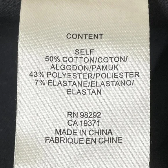 Tibi Black Side Snap Anson Skinny Slim Pants Size 8 - Picture 6 of 6